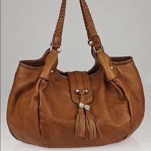 GUCCI Brown Leather Marrakech Large Hobo Bag